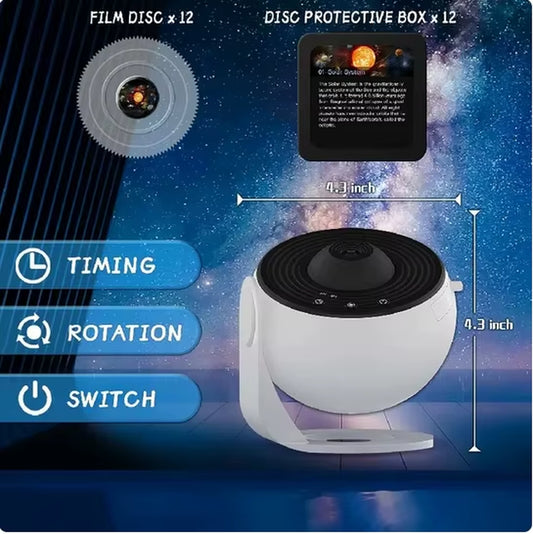 Galaxy Projector Night Light 360° Rotating Starry Sky LED Lamp for Kids Bedroom Home Decor & Gifts